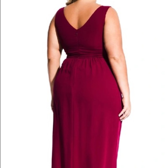 🌼 City Chic, Cherish Maxi, Garnet, Sleeveless Dress - NWT - Picture 12 of 16